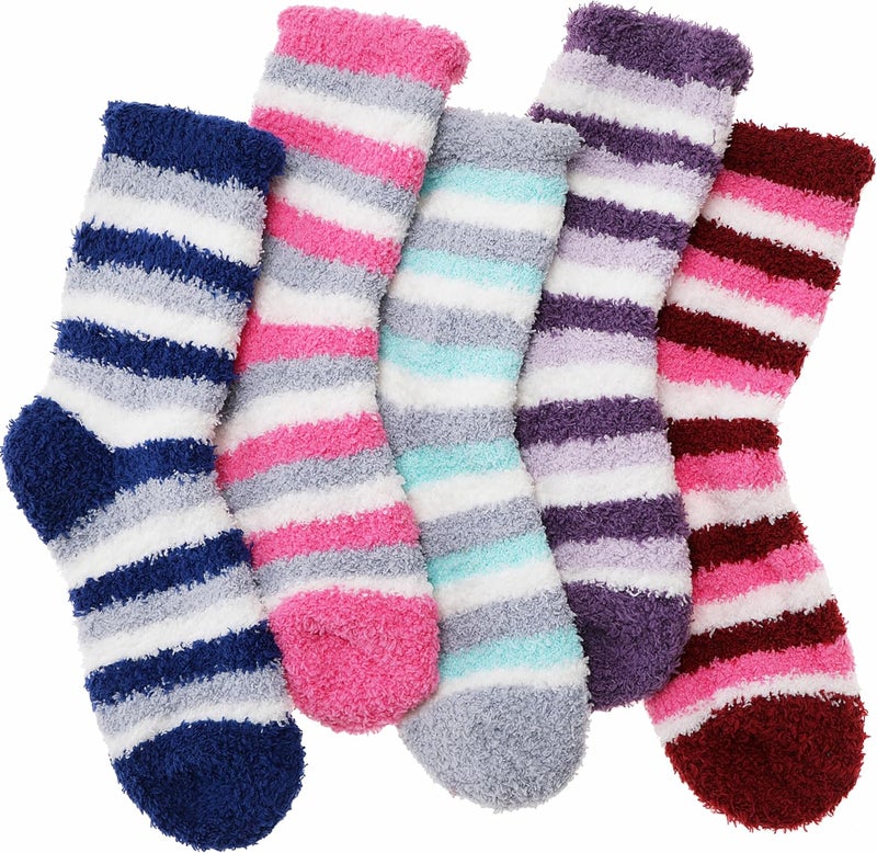 ANTSANG Womens Fuzzy Socks Fluffy Slipper Cozy Cabin Winter Soft Fleece Warm Comfy Thick Christmas Gift Socks - Image 1